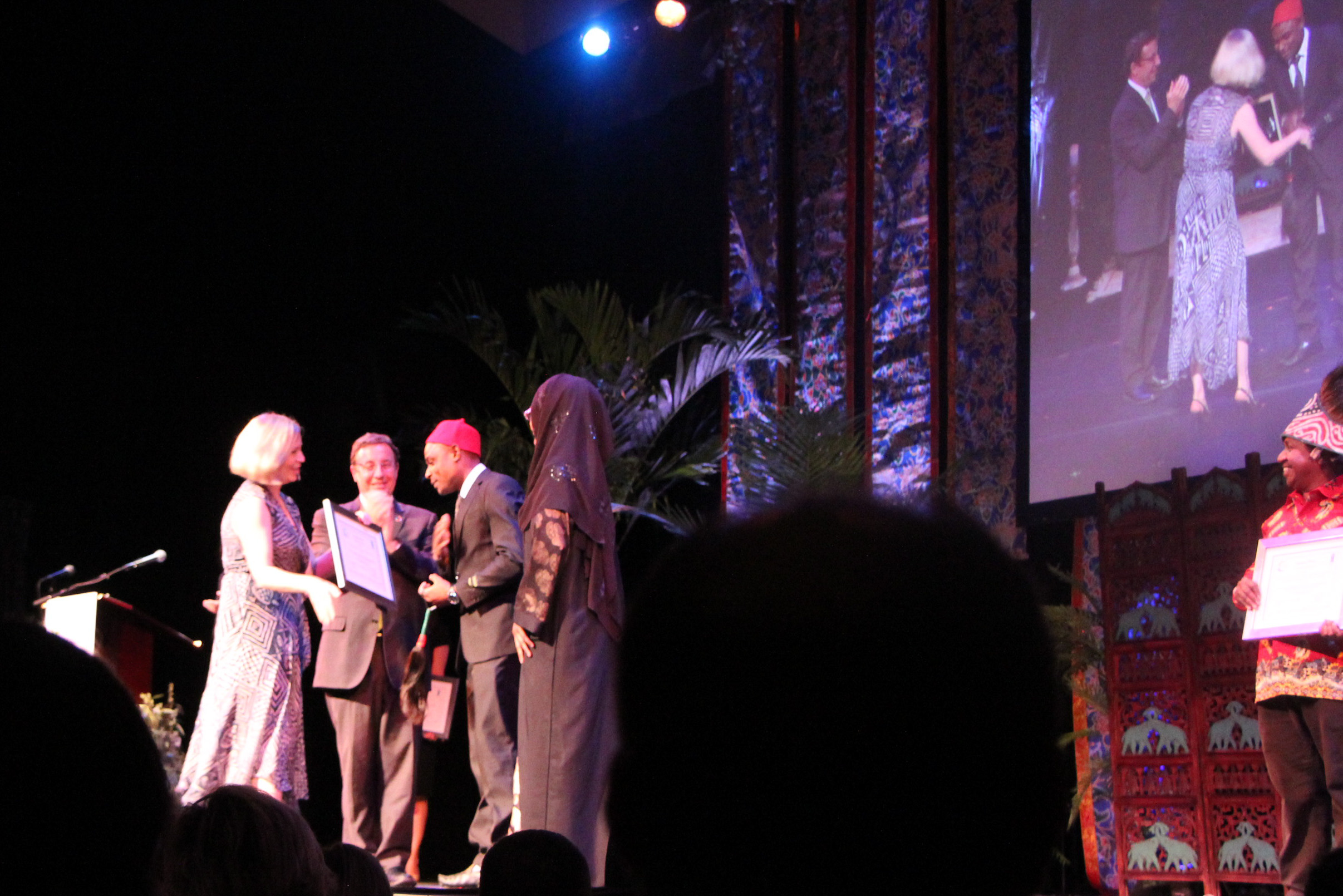 Equator Prize Kenya receiving award