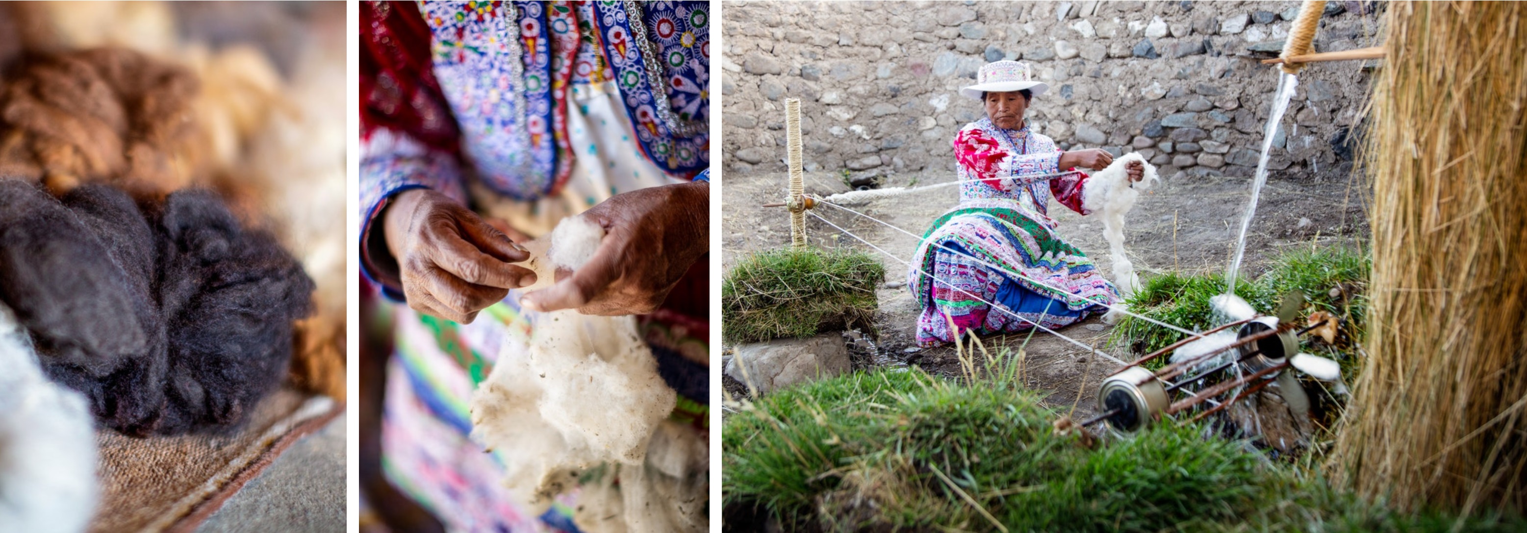 Spining wool with solar panels PNUD Peru SGP