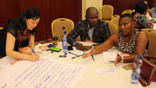 interactive breakout session at conference