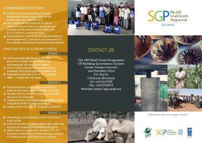 GEF SGP Botswana Brochure