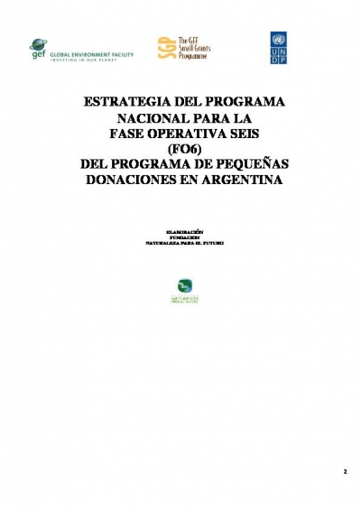 OP6 SGP Argentina Country Programme Strategy