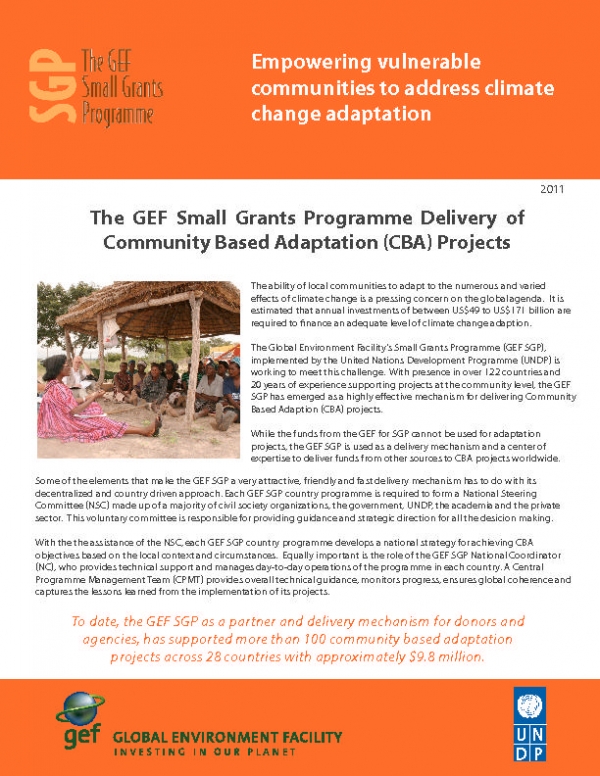 Community-Based Adaptation