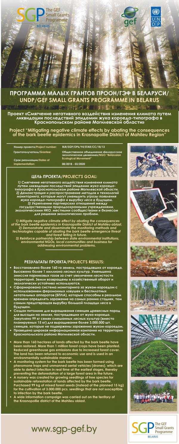 Projects results for 2020 - SGP belarus