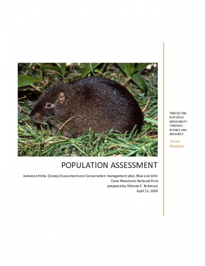 Coney population  assessment
