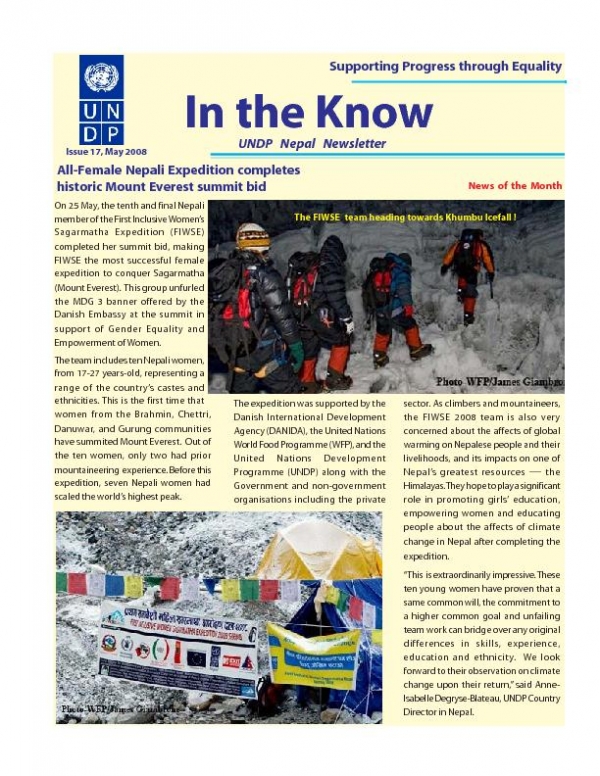 Newsletter May 2008