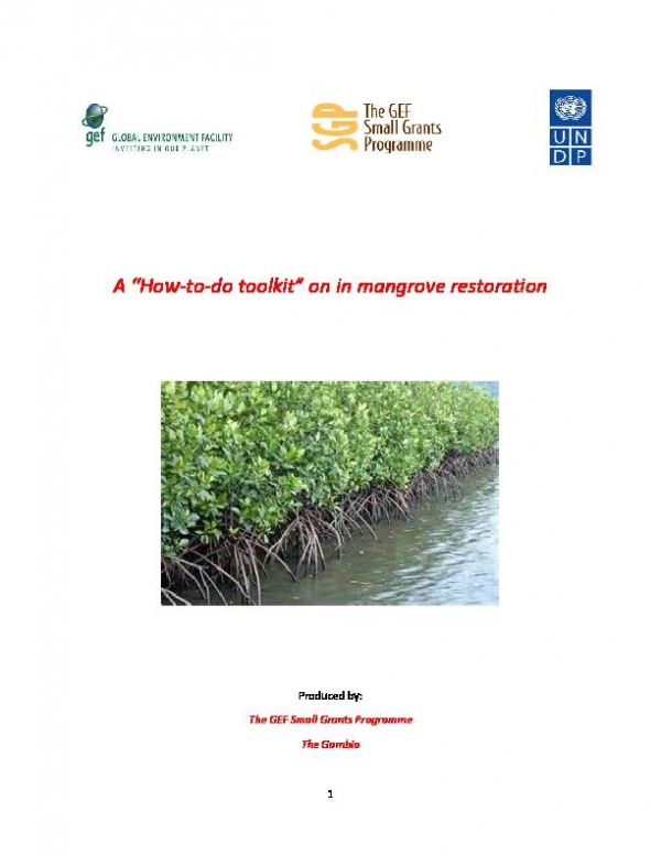 Guide on mangrove restoration