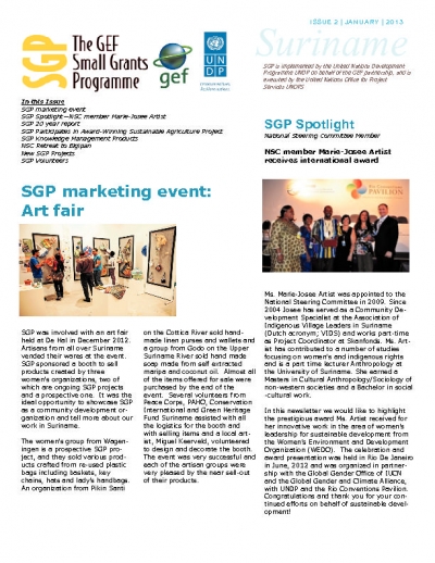 SGP Suriname Newsletter 2- Jan 2013
