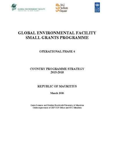 OP6 SGP Mauritius Country Programme Strategy