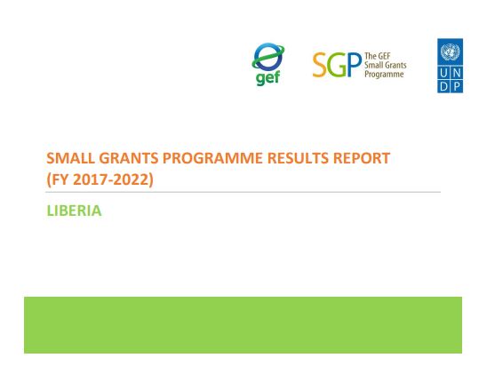 Liberia Results Report, 2017-2022