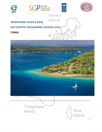 OP8 SGP Tonga Country Programme Strategy