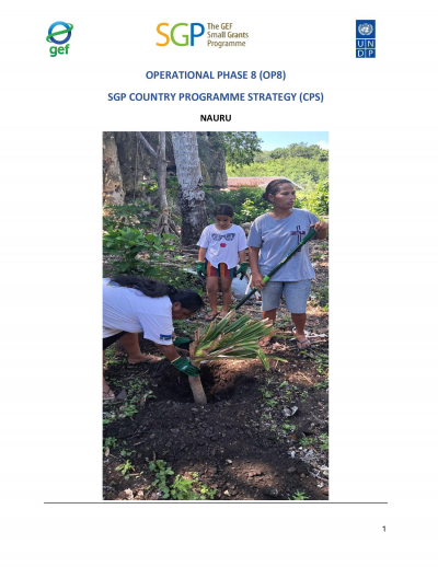 OP8 SGP Nauru Country Programme Strategy