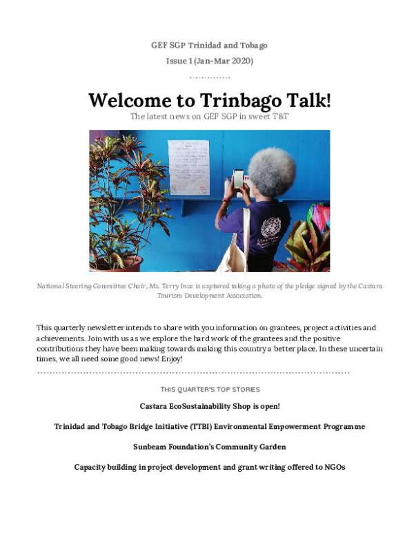 GEFSGP Trinidad and Tobago  Newsletter Jan-Mar 2020