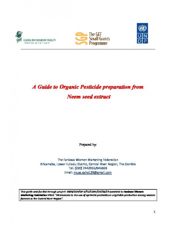 Organic pesticide preparation guide