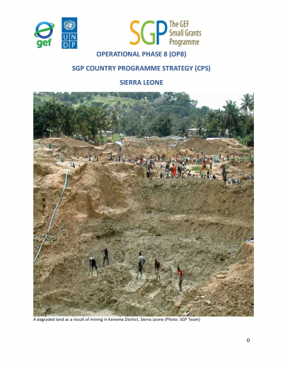Operational Phase 8 (OP8) SGP Country Programme Strategy Sierra Leone