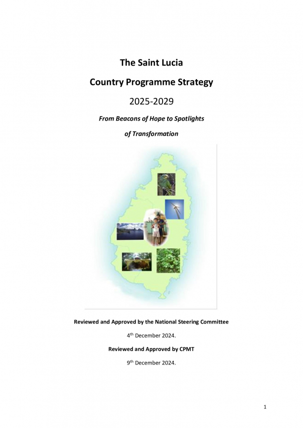 OP8 SGP Saint Lucia Country Programme Strategy