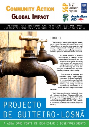 STRENGTHENING ADAPTIVE MEASURES TO CLIMATE CHANGE ON THE ISLAND OF SANTO ANT&Atilde;O