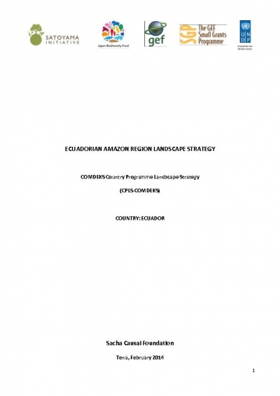 Ecuador COMDEKS country strategy