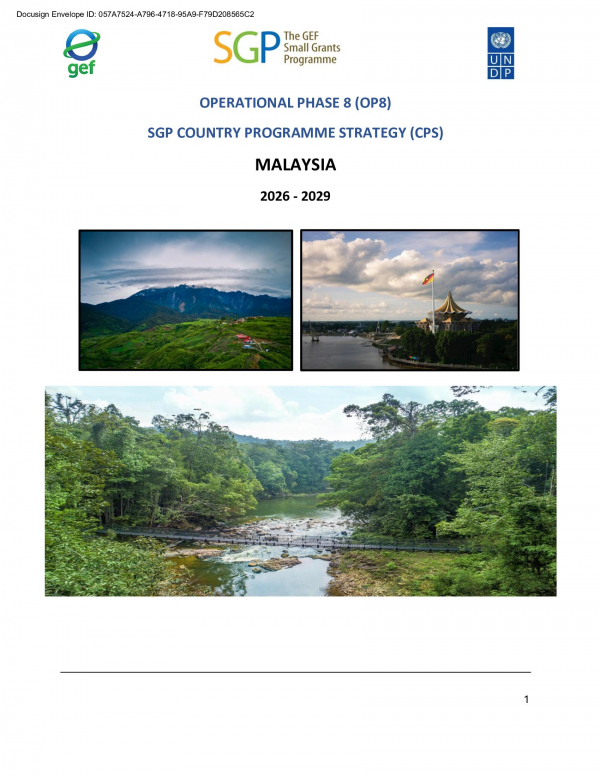 OP8 SGP Malaysia Country Programme Strategy