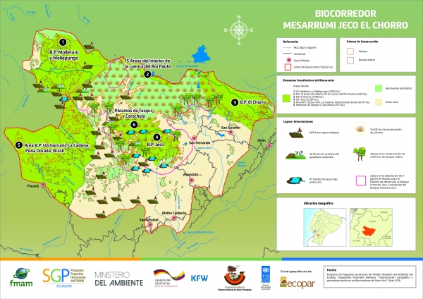 Mapa Biocorredor Mesarruni