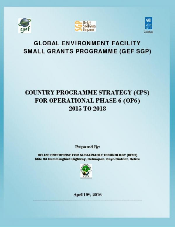 OP6 SGP Belize Country Programme Strategy