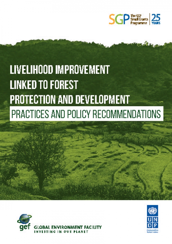 LIVELIHOOD IMPROVEMENT LINKED TO FOREST PROTECTION AND DEVELOPMENT PRACTICES AND POLICY RECOMMENDATIONS
