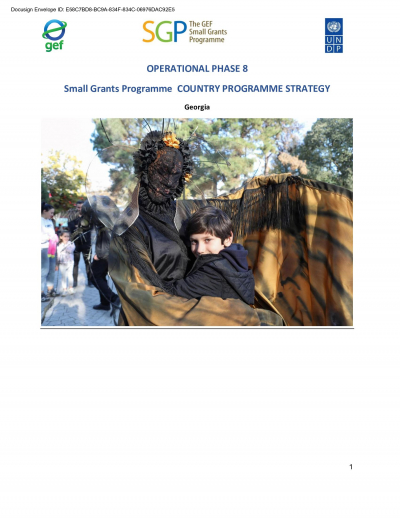 OP8 SGP Georgia Country Programme Strategy