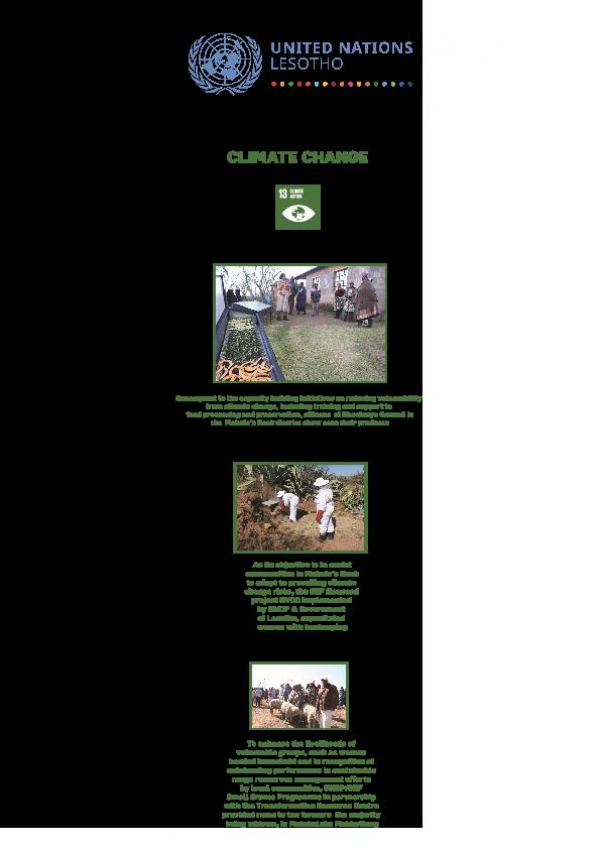 2019 UN Commemoration Photo Exhibition Featuring SGP 4 - SDG 13