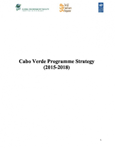 OP6 SGP Cape Verde Country Programme Strategy