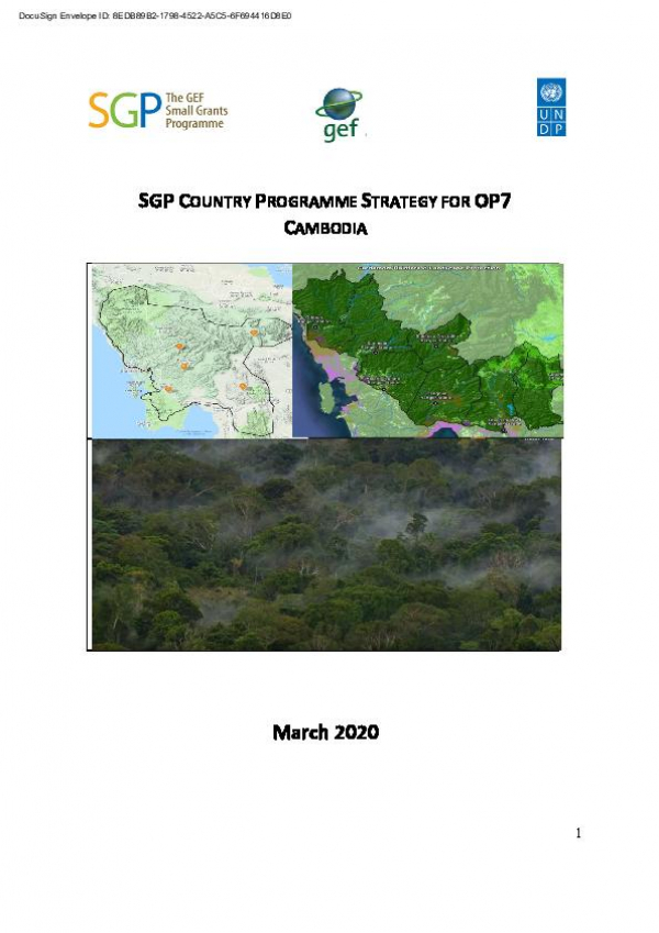 Cambodia SGP OP7 Country Programme Strategy