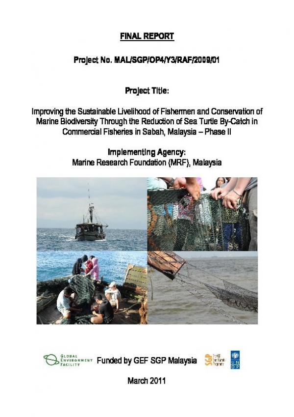 2011- Improving the Sustainable Livelihood of Fishermen and Conservation of Marine Biodiversity