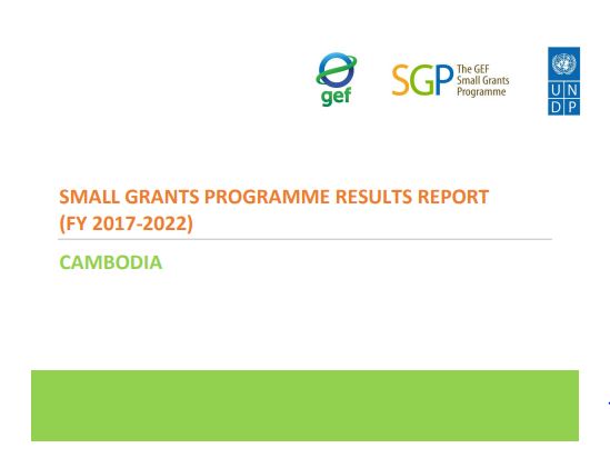 Cambodia Results Report, 2017-2022