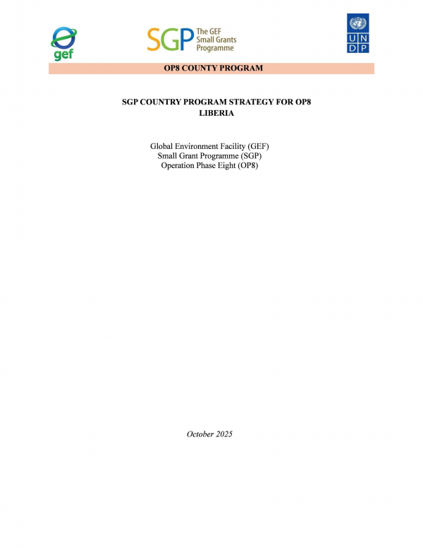 OP8 SGP Liberia Country Programme Strategy