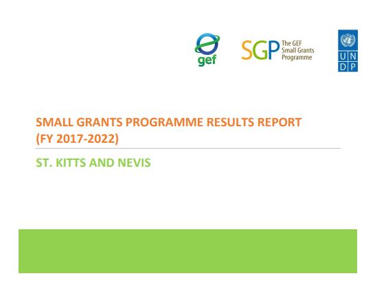 St. Kitts and Nevis Results Report, 2017-2022