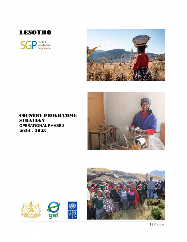 OP8 SGP Lesotho Country Programme Strategy