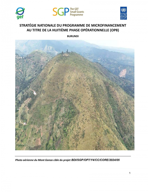 OP8 SGP Burundi Country Programme Strategy
