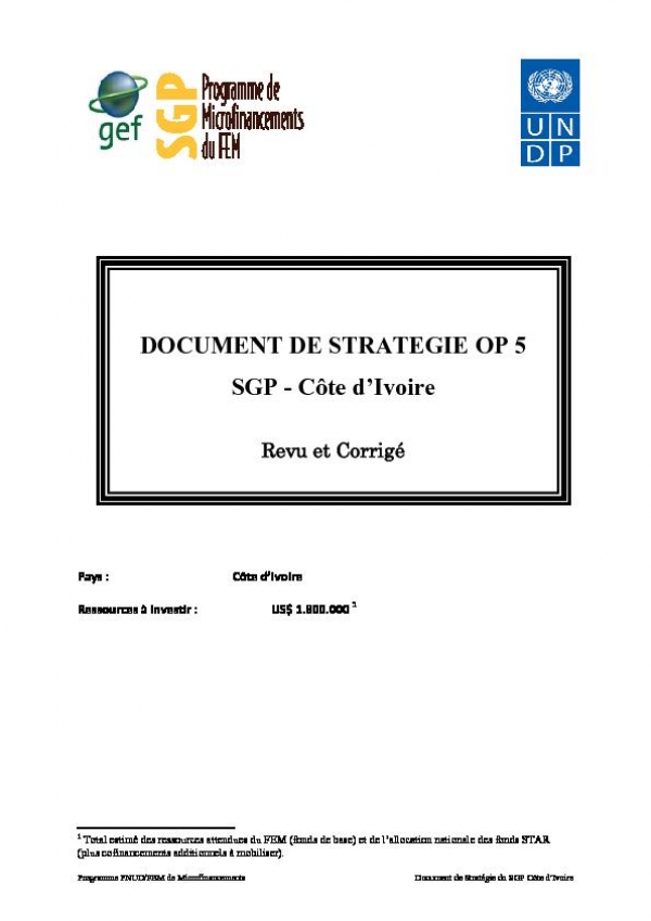 OP5 SGP Country Programme Strategy
