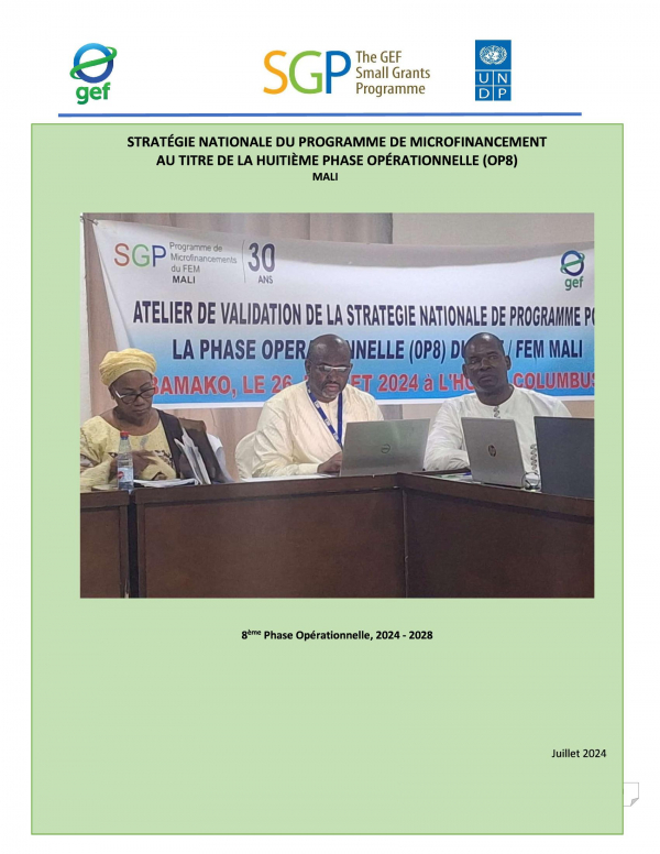 OP8 SGP Mali Country Programme Strategy