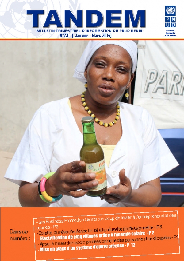 UNDP Benin newsletter January - March 2014