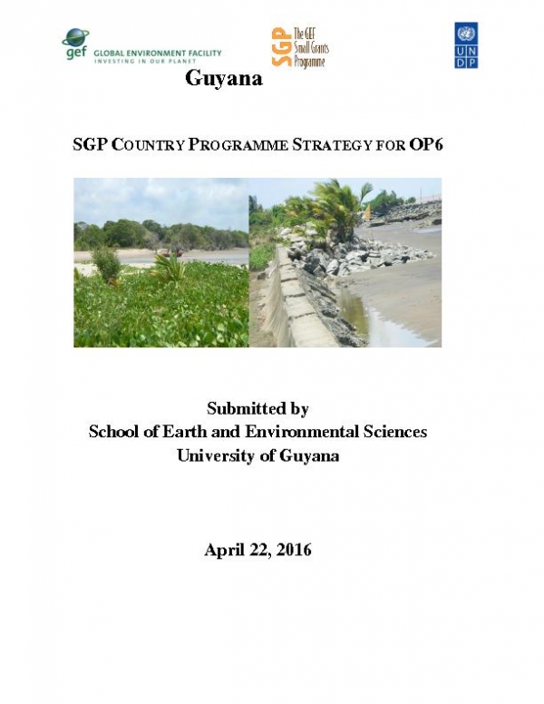 OP6 SGP Guyana Country Programme Strategy