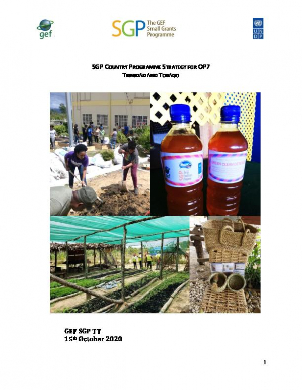 GEF SGP TT Country Programme Strategy